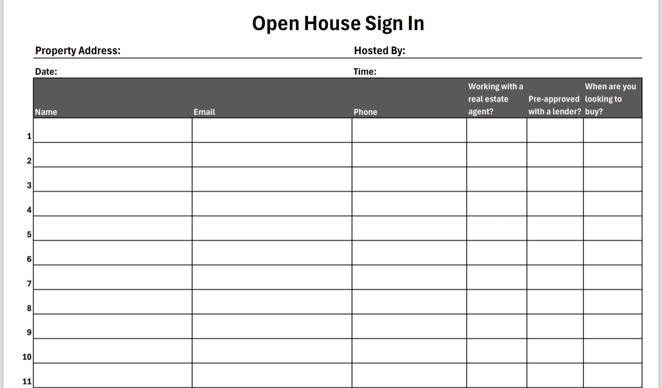 Open House + Lead Generation Bundle PDF