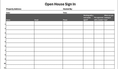 Open House + Lead Generation Bundle PDF