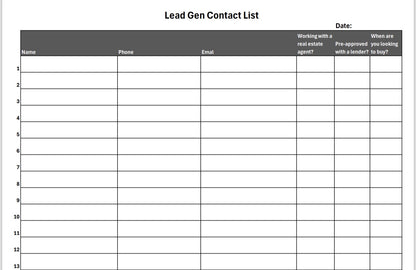 Open House + Lead Generation Bundle PDF