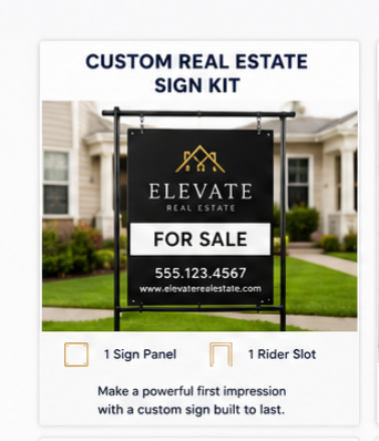 Single Listing Real Estate Sign Kit